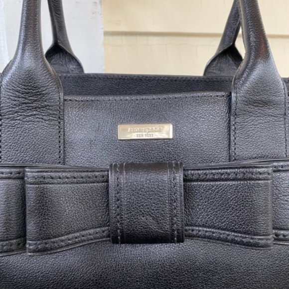 Structured Black Leather Kate Spade New York Handbag - Picture 5 of 10